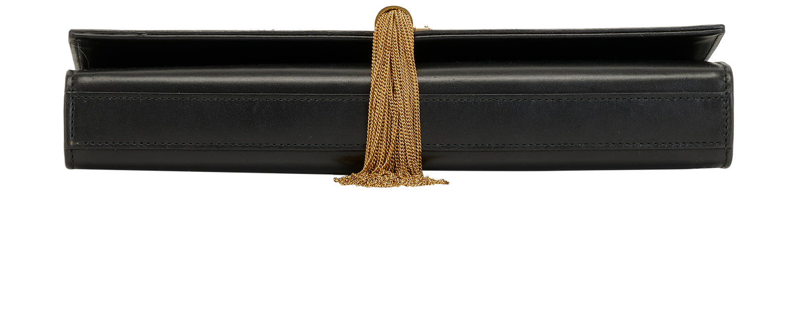 Kate Tassel Clutch, &pound;450, Handbags, Black, Leather, Top view